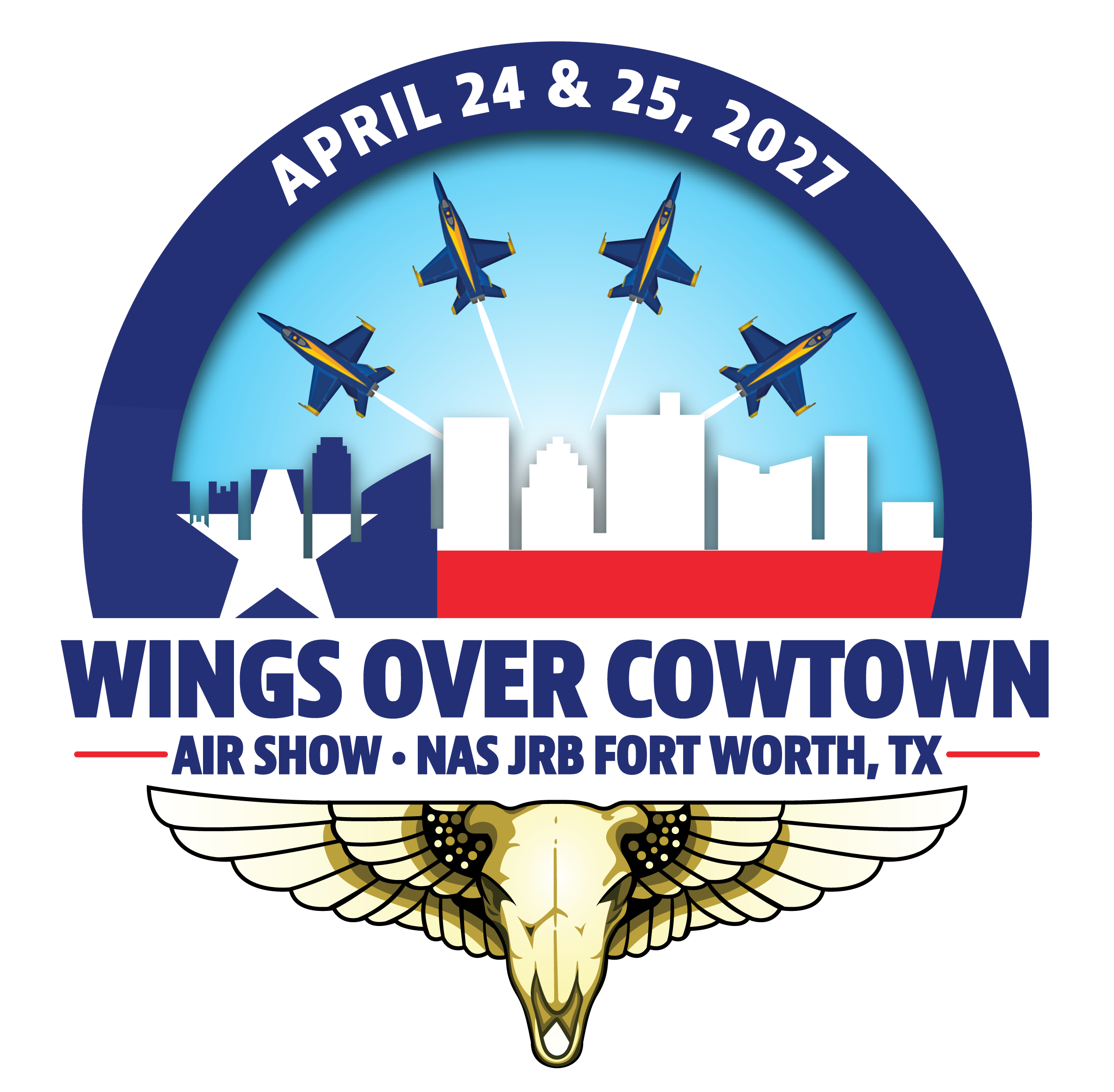 NAS JRB Fort Worth Wings Over Cowtown Air Show Logo